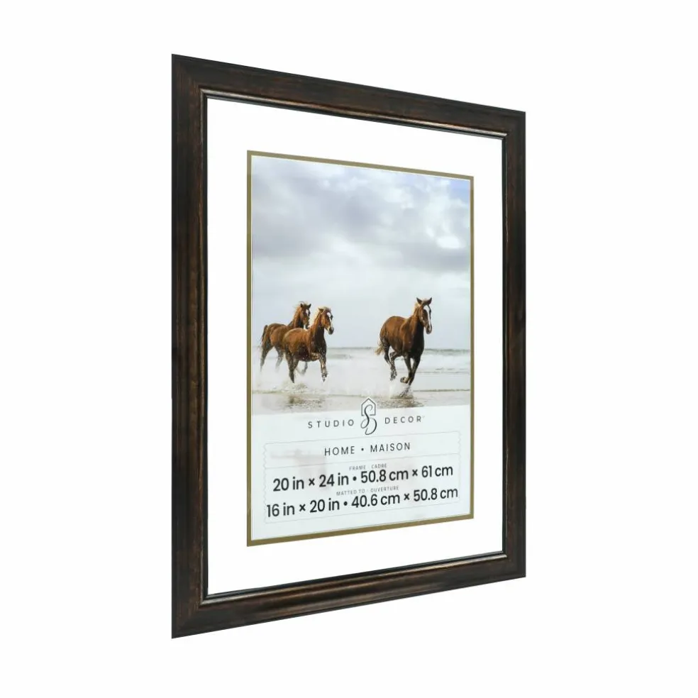 Home Bronze Frame with Double Mat by Studio Décor®