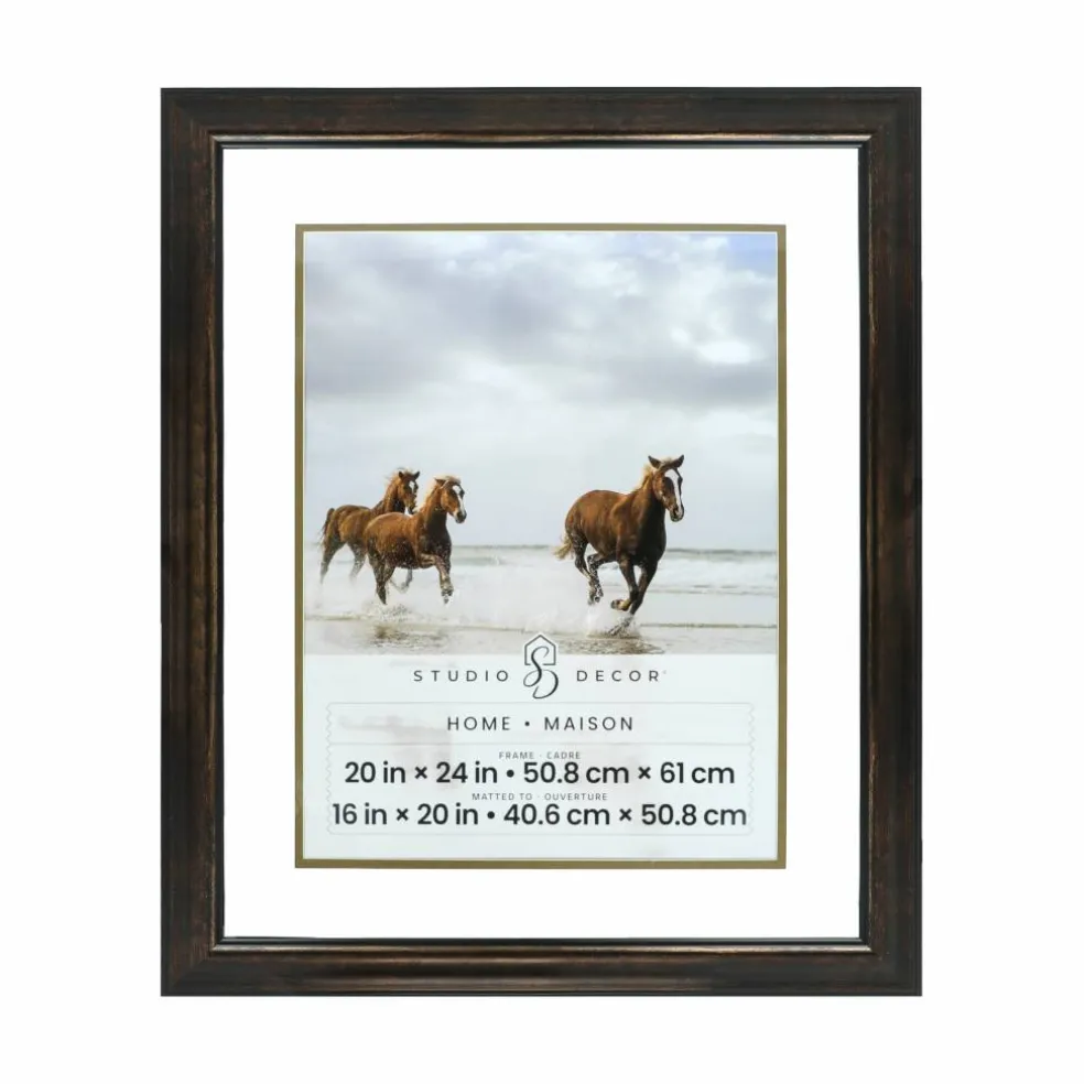 Home Bronze Frame with Double Mat by Studio Décor®
