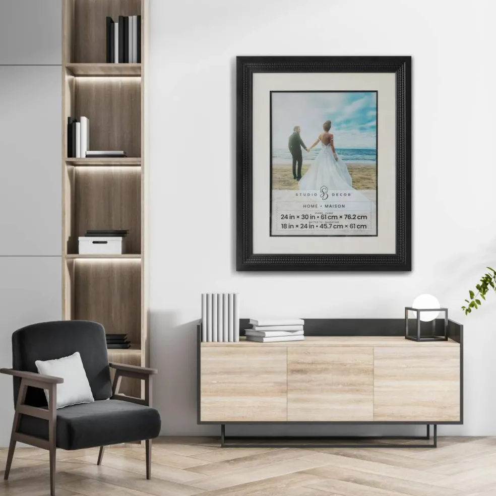 Home Bronze Triple Beaded Frame with Mat by Studio Décor®