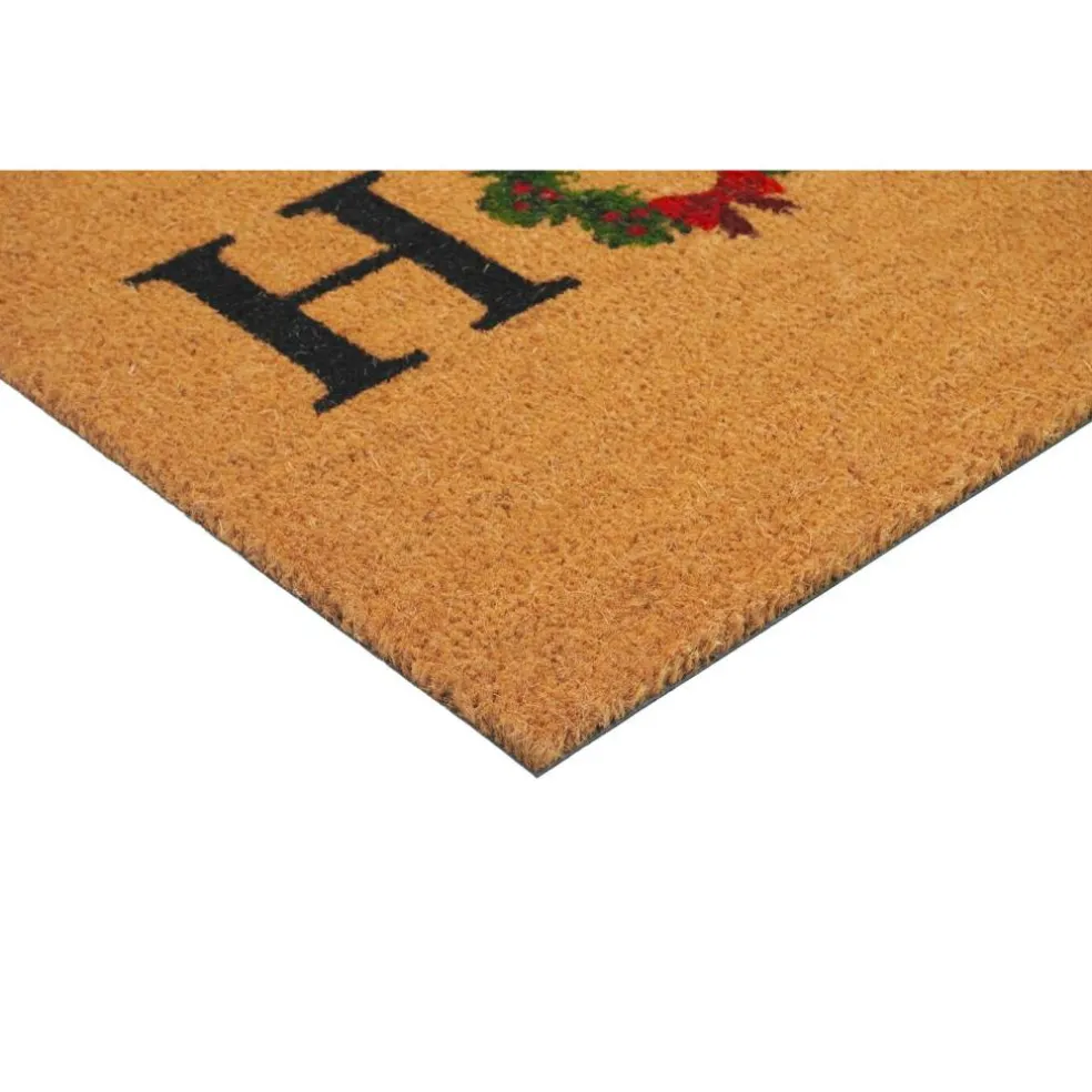 Home Christmas Wreath Doormat