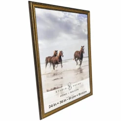 Home Gold Pompeii Wood Wall Frame by Studio Décor®