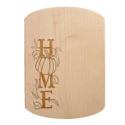 Home Pumpkin 11" x 8" Maple Oval Cutting Board