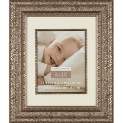 Home Silver Floral Frame with Mat by Studio Décor®