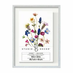 Home™ White Distressed Float Frame by Studio Décor®