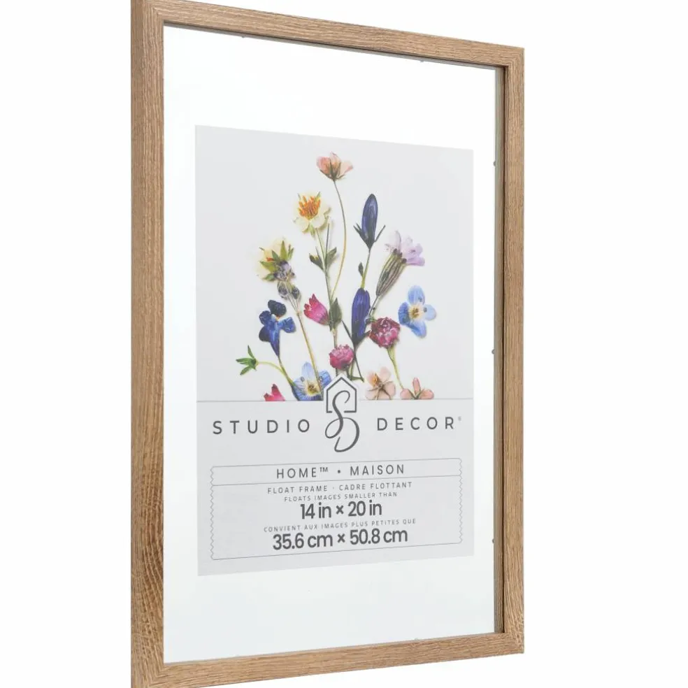 Home™ 14" x 20" Brown Float Frame by Studio Décor®