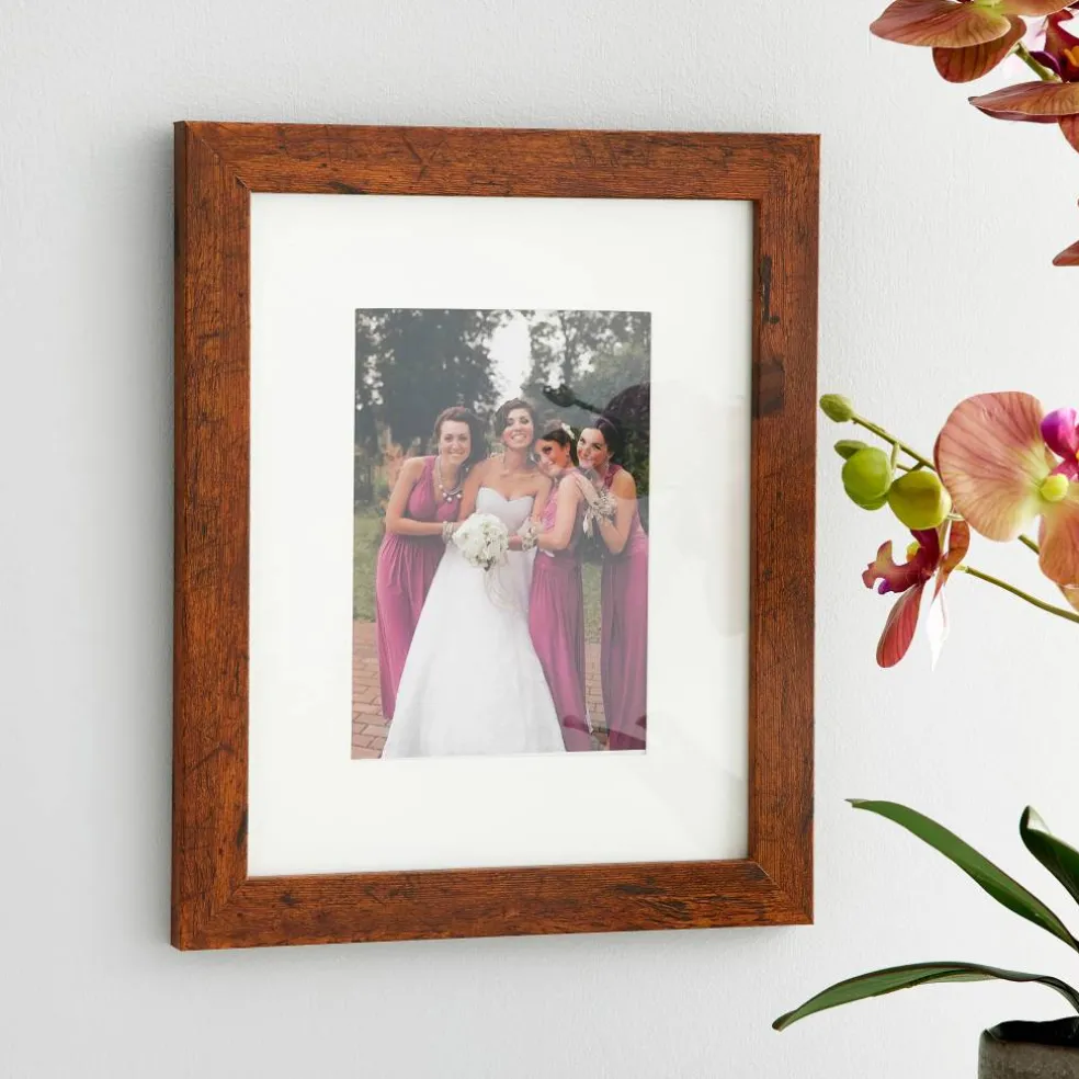 Honey Belmont Frame with Mat by Studio Décor®