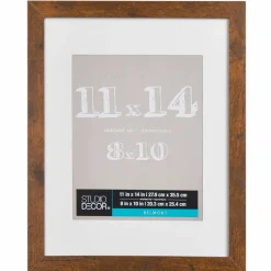 Honey Belmont Frame with Mat by Studio Décor®