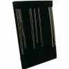 18 Hook Black Velvet Necklace Chain Slatwall Display Black Velvet