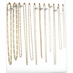 12 Hook White Chain Necklace Display Jewelry Easel New