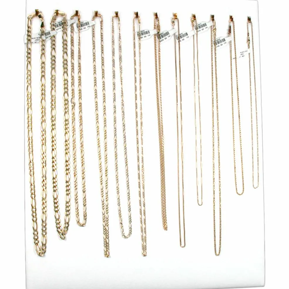 12 Hook White Chain Necklace Display Jewelry Easel New