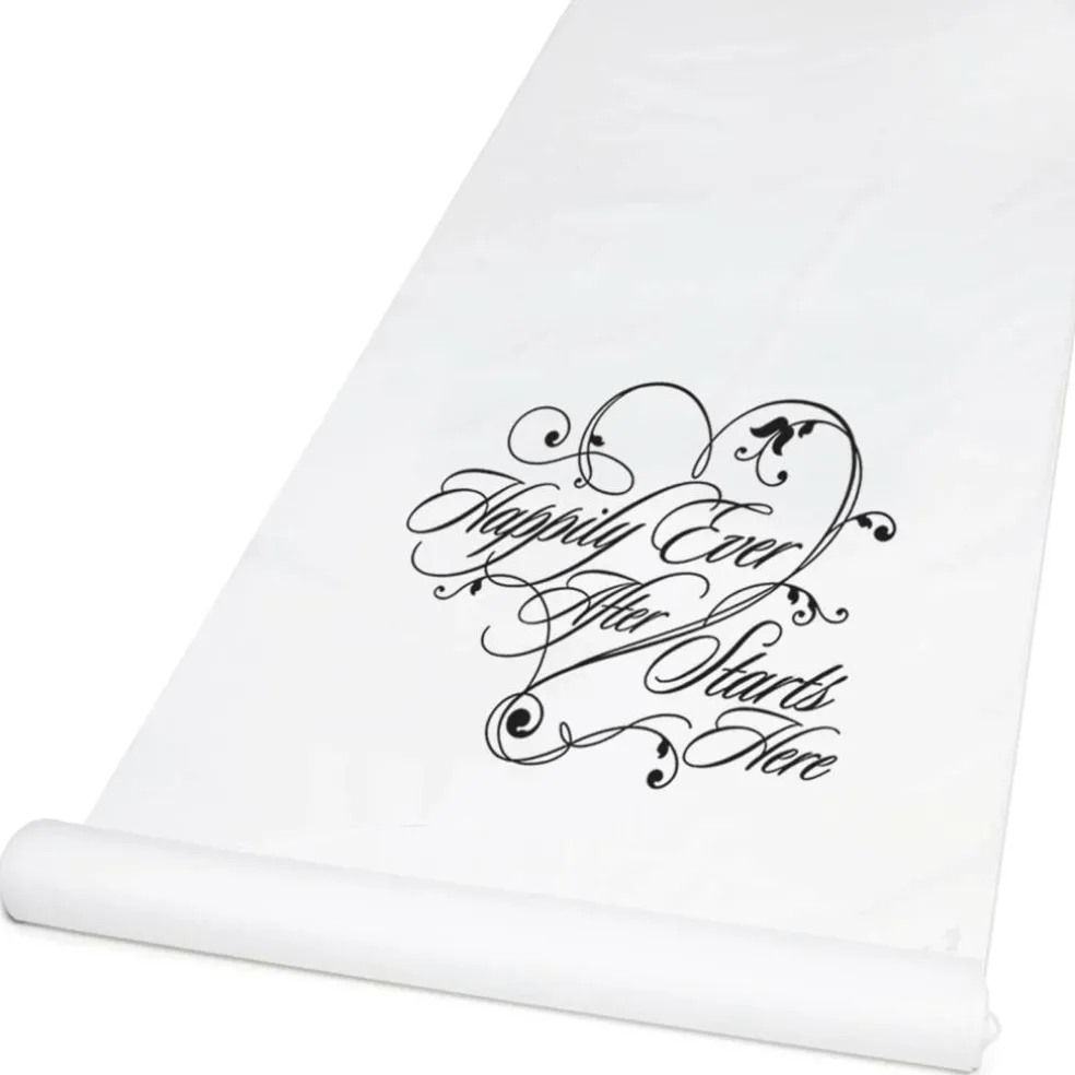 Hortense B. Hewitt Co. Happily Ever After Aisle Runner, White