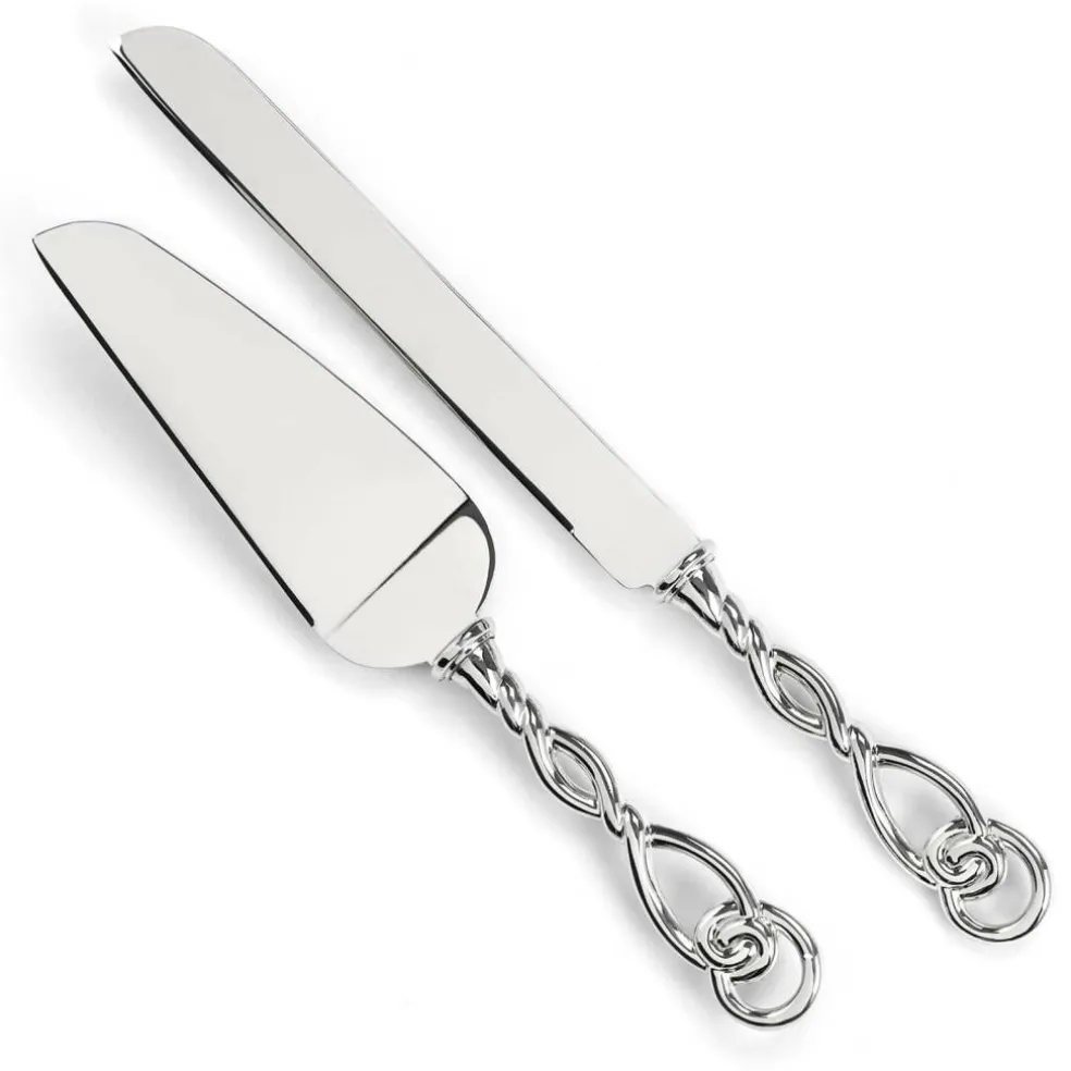 Hortense B. Hewitt Co. Serving Set, Love Knot Silver