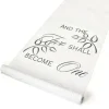 Hortense B. Hewitt Co. Two Shall Become One Aisle Runner, White