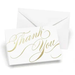 Hortense B. Hewitt Co.  Unending Gratitude Gold Thank You Cards