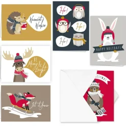 Hortense B. Hewitt Co. Woodland Creatures Holiday Cards