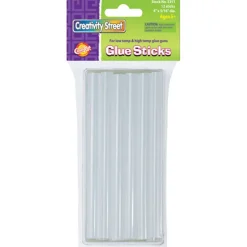 Hot Glue Sticks, Clear, 4" x 0.3125", 12 Pieces