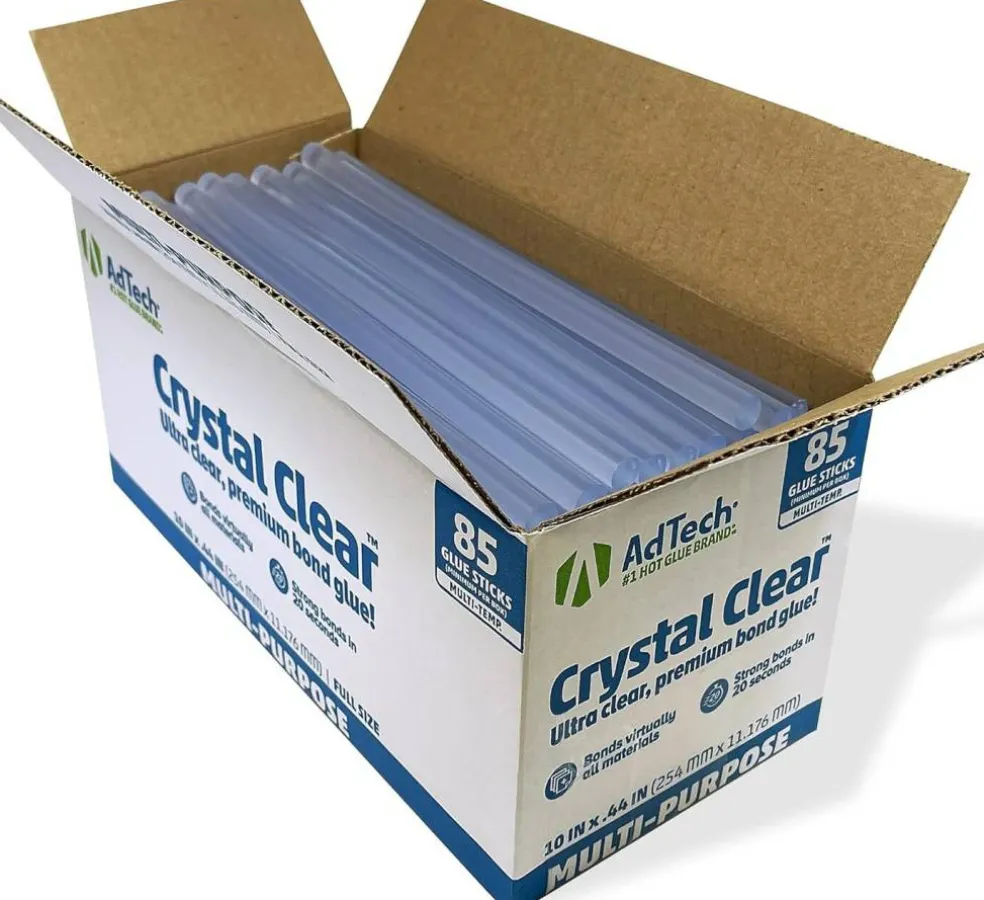 Hot Glue Sticks 10" Full Size, Clear, 85 Sticks
