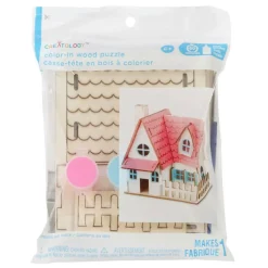 House Color-In 3D Wood Puzzle by Creatology™