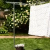 Household Essentials Galvanized Steel Onepiece Pole Clothesline T-Post
