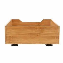 Household Essentials Glidez Bamboo & Steel Slide-Out Storage Organizer