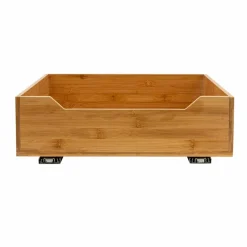 Household Essentials Glidez Bamboo & Steel Slide-Out Storage Organizer