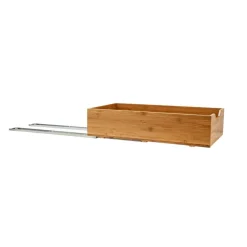 Household Essentials Glidez Bamboo & Steel Slide-Out Storage Organizer
