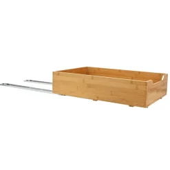 Household Essentials Glidez Bamboo & Steel Slide-Out Storage Organizer