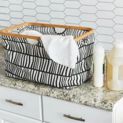 Household Essentials Krush Bamboo Rimmed Basket