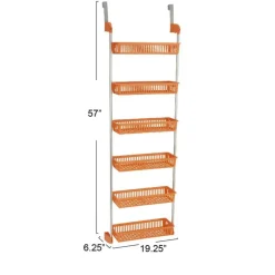 Household Essentials Over the Door Storage Rack