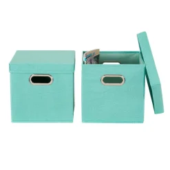 Household Essentials Storage Bins with Lids, 2ct.
