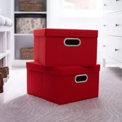 Household Essentials Storage Bins with Lids, 2ct.