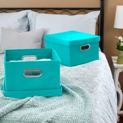 Household Essentials Storage Bins with Lids, 2ct.