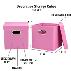 Household Essentials Storage Bins with Lids, 2ct.