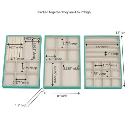 Household Essentials 3-Tier Jewelry Tray