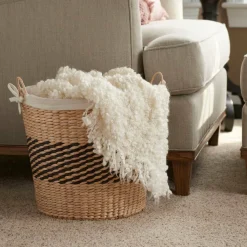 Household Essentials 15.5" Woven Basket
