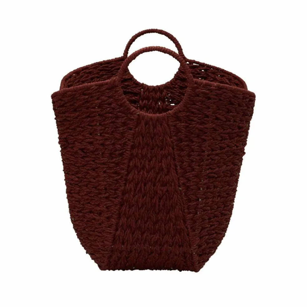 Household Essentials 17.5" Woven Paper Rope Basket with Handles