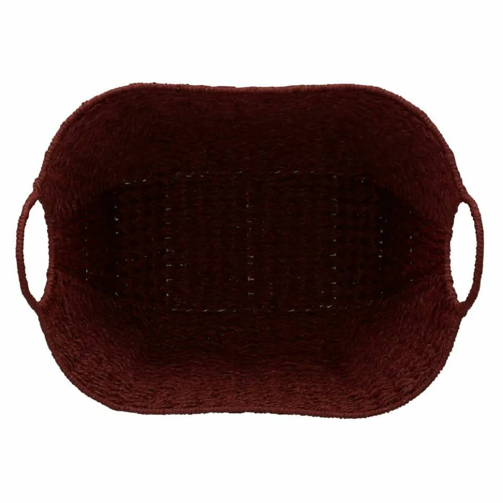 Household Essentials 17.5" Woven Paper Rope Basket with Handles