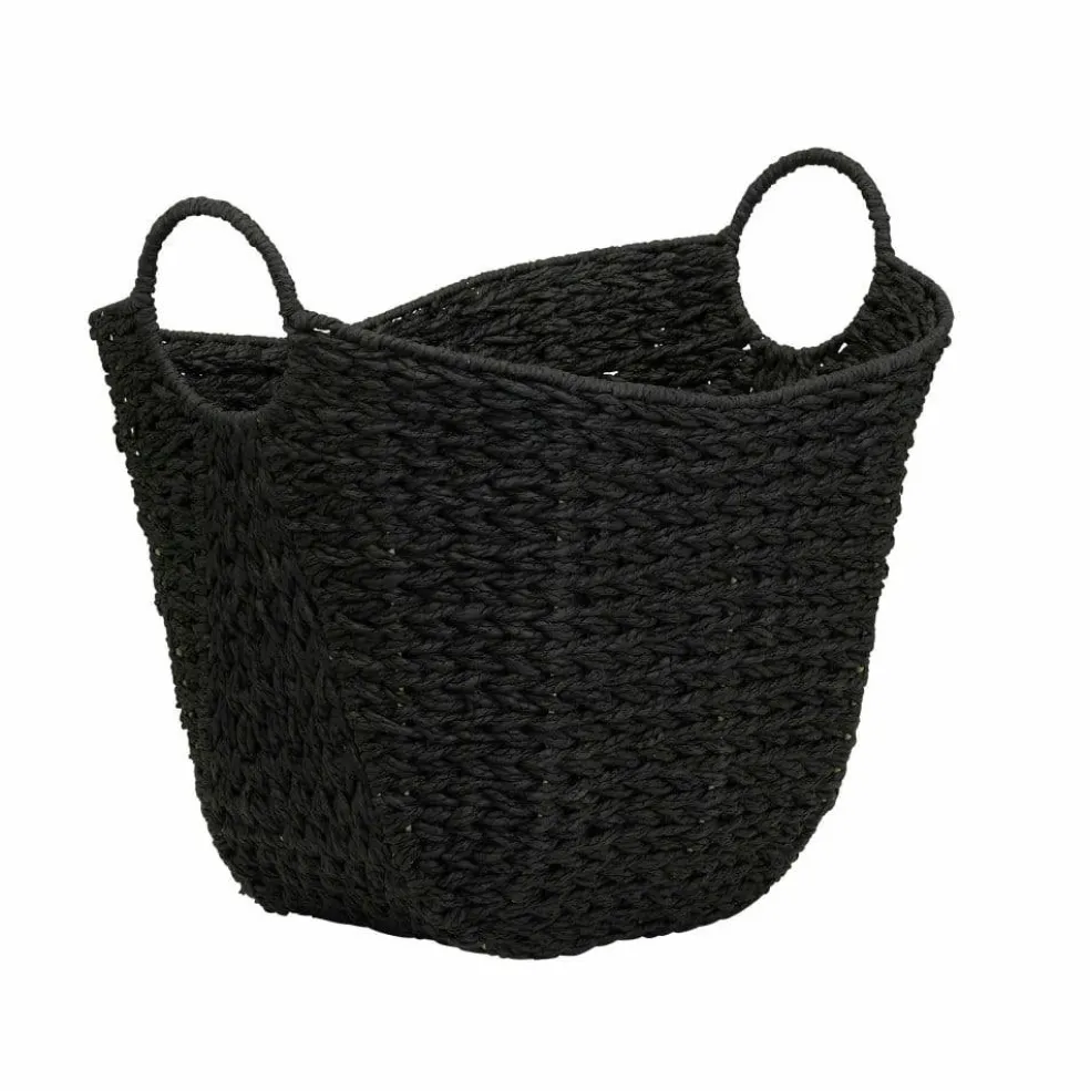 Household Essentials 17.5" Woven Paper Rope Basket with Handles