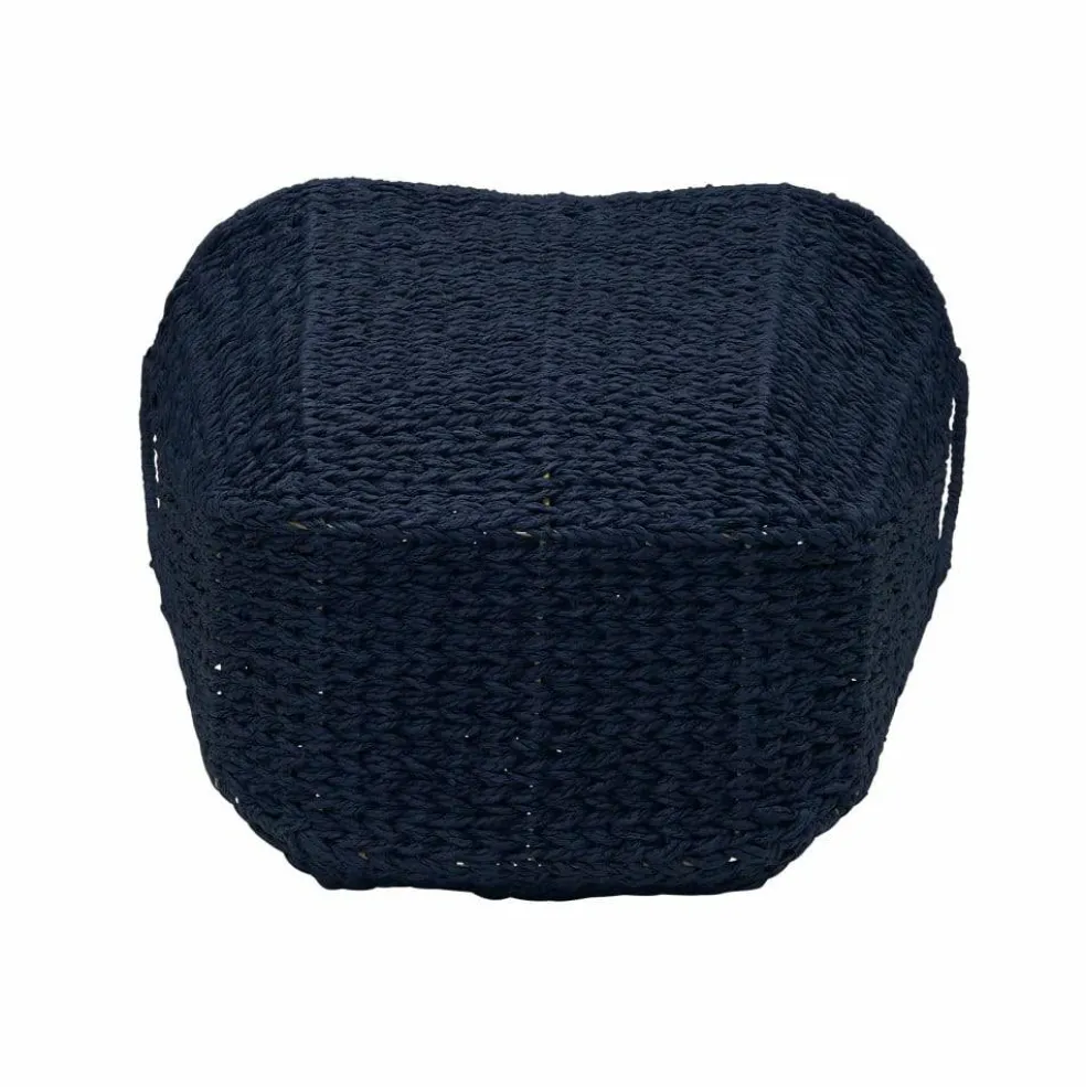 Household Essentials 17.5" Woven Paper Rope Basket with Handles
