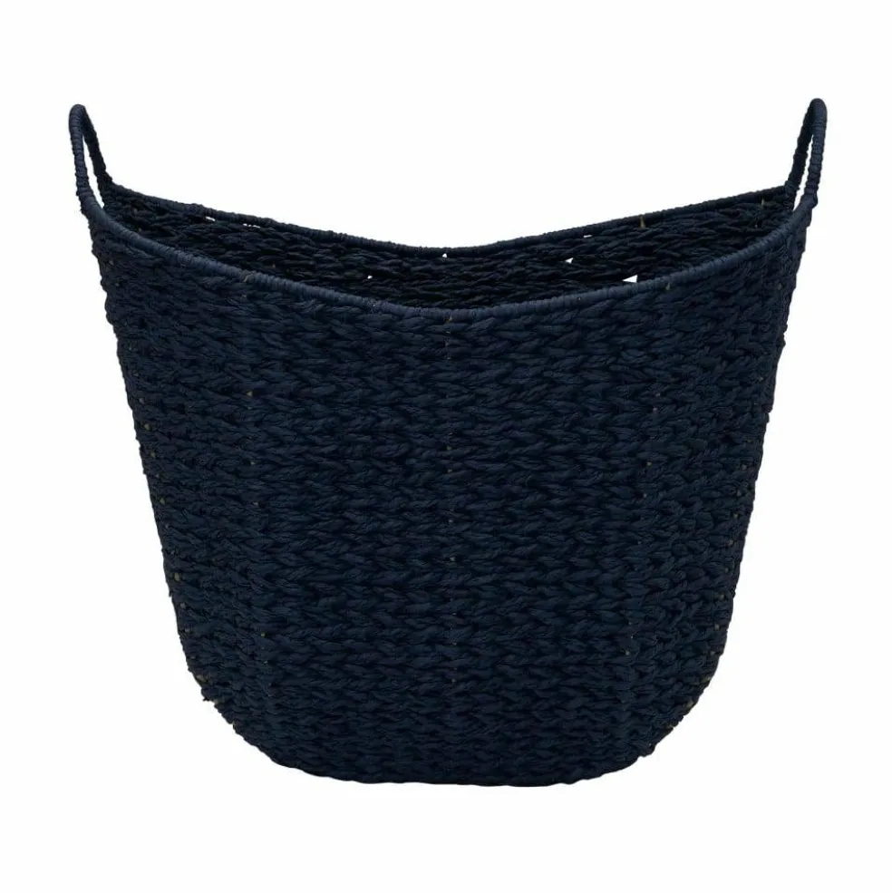 Household Essentials 17.5" Woven Paper Rope Basket with Handles