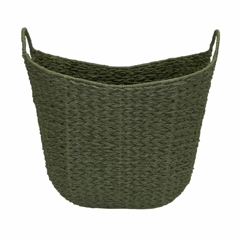 Household Essentials 17.5" Woven Paper Rope Basket with Handles