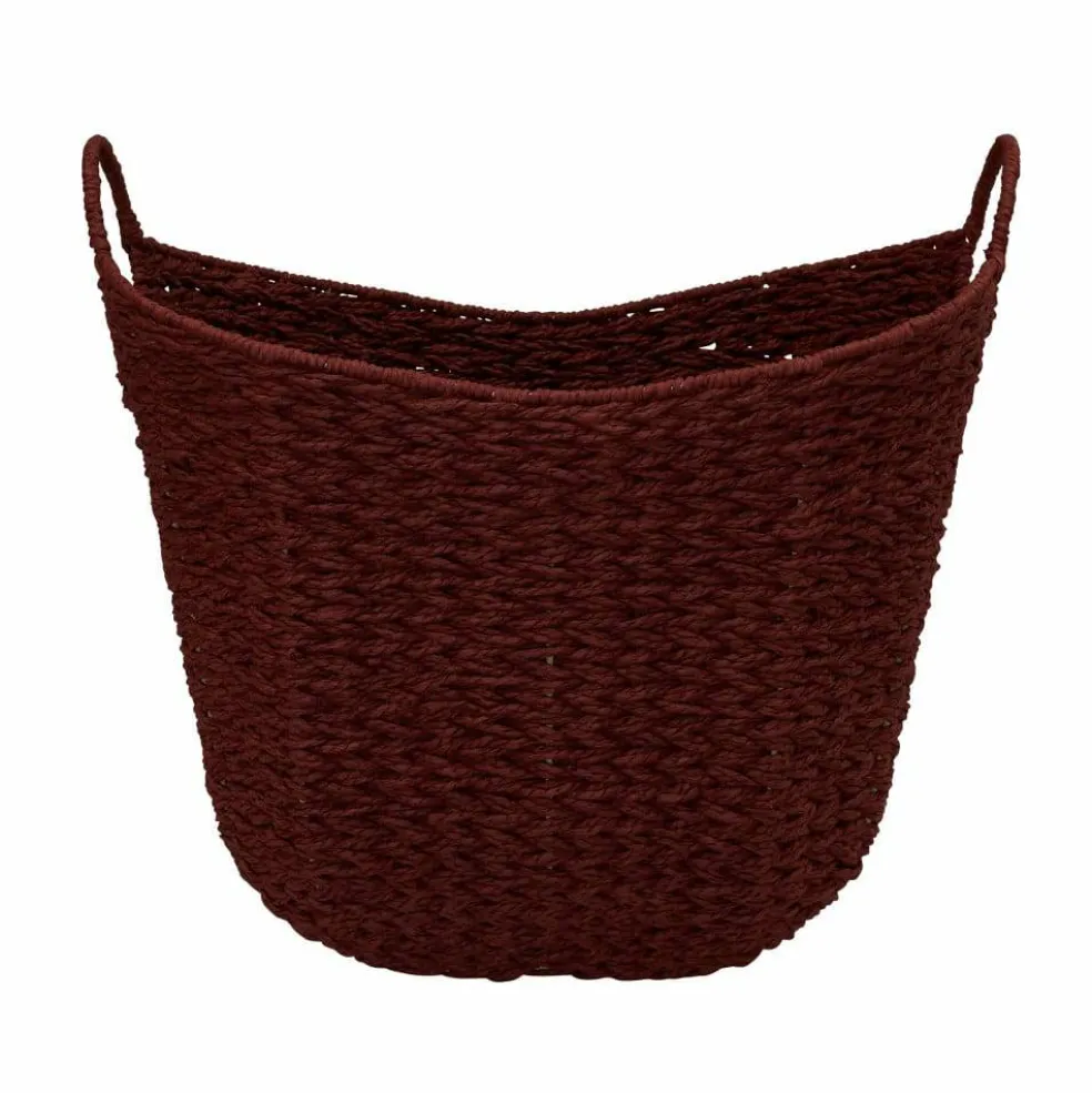 Household Essentials 17.5" Woven Paper Rope Basket with Handles