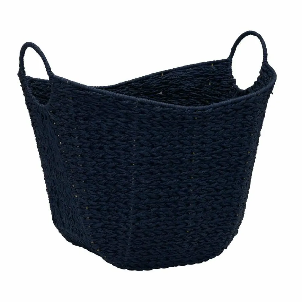 Household Essentials 17.5" Woven Paper Rope Basket with Handles