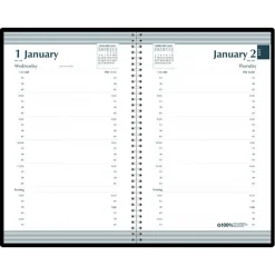 House of Doolittle® Black Recycled Daily Appointment Planner