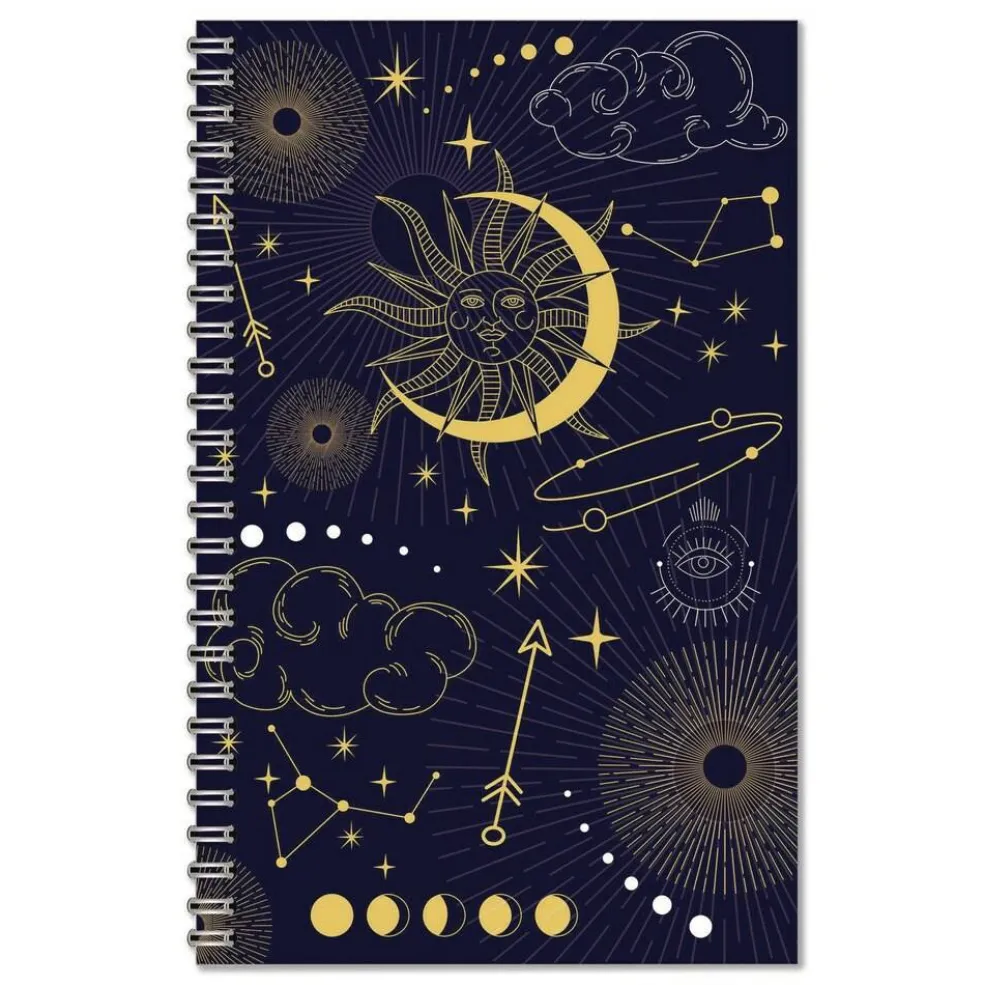 House of Doolittle Recycled Non-Dated Monthly/Weekly Celestial Planner - Blue/Gold Cover