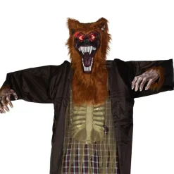 Huge Lighted and Animated Talking Werewolf Commercial Outdoor Halloween Decoration - 12'