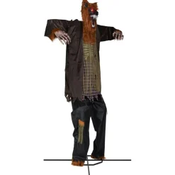 Huge Lighted and Animated Talking Werewolf Commercial Outdoor Halloween Decoration - 12'