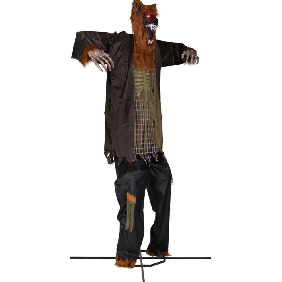 Huge Lighted and Animated Talking Werewolf Commercial Outdoor Halloween Decoration - 12'