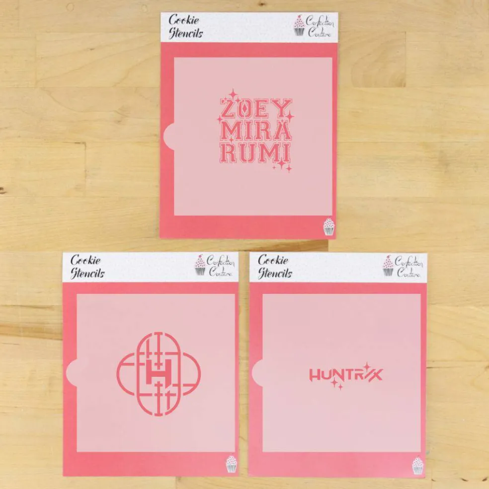 Huntrix Band Character Cookie Stencil Set | Birthday Cookie | Movie themed | Confection Couture |