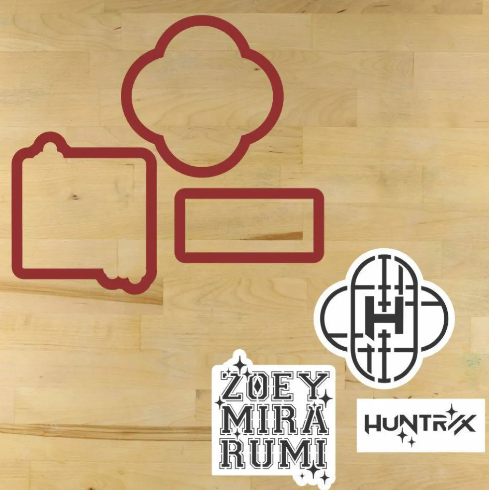 Huntrix Band Character Cookie Stencil Set | Birthday Cookie | Movie themed | Confection Couture |
